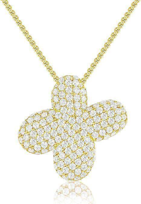 Zircon Balloon Letter Pendant Necklace for Women - ZA-Zola