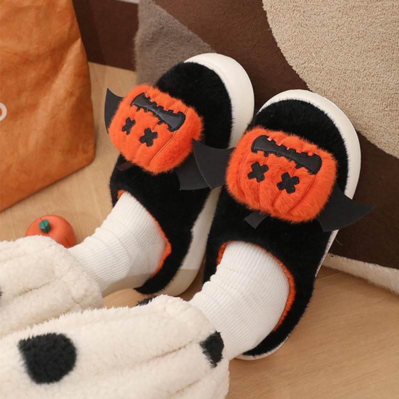 ZA-Zola Halloween Pumpkin Slippers | Cozy Indoor - ZA-Zola
