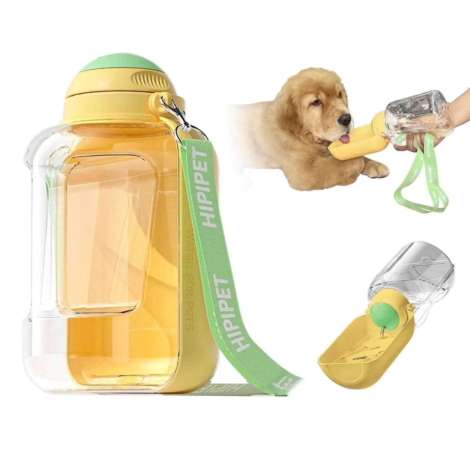 2-in-1 Dog Water & Food Bottle – Leakproof & Portable - ZA-Zola