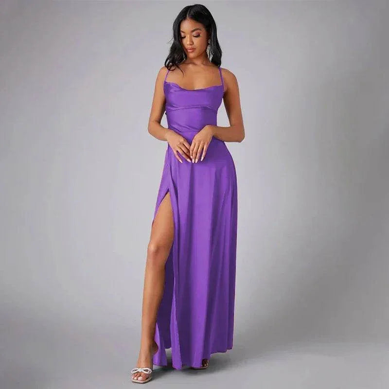 Backless Slim Fit Dress – S-3XL, 14 Colors - ZA-Zola