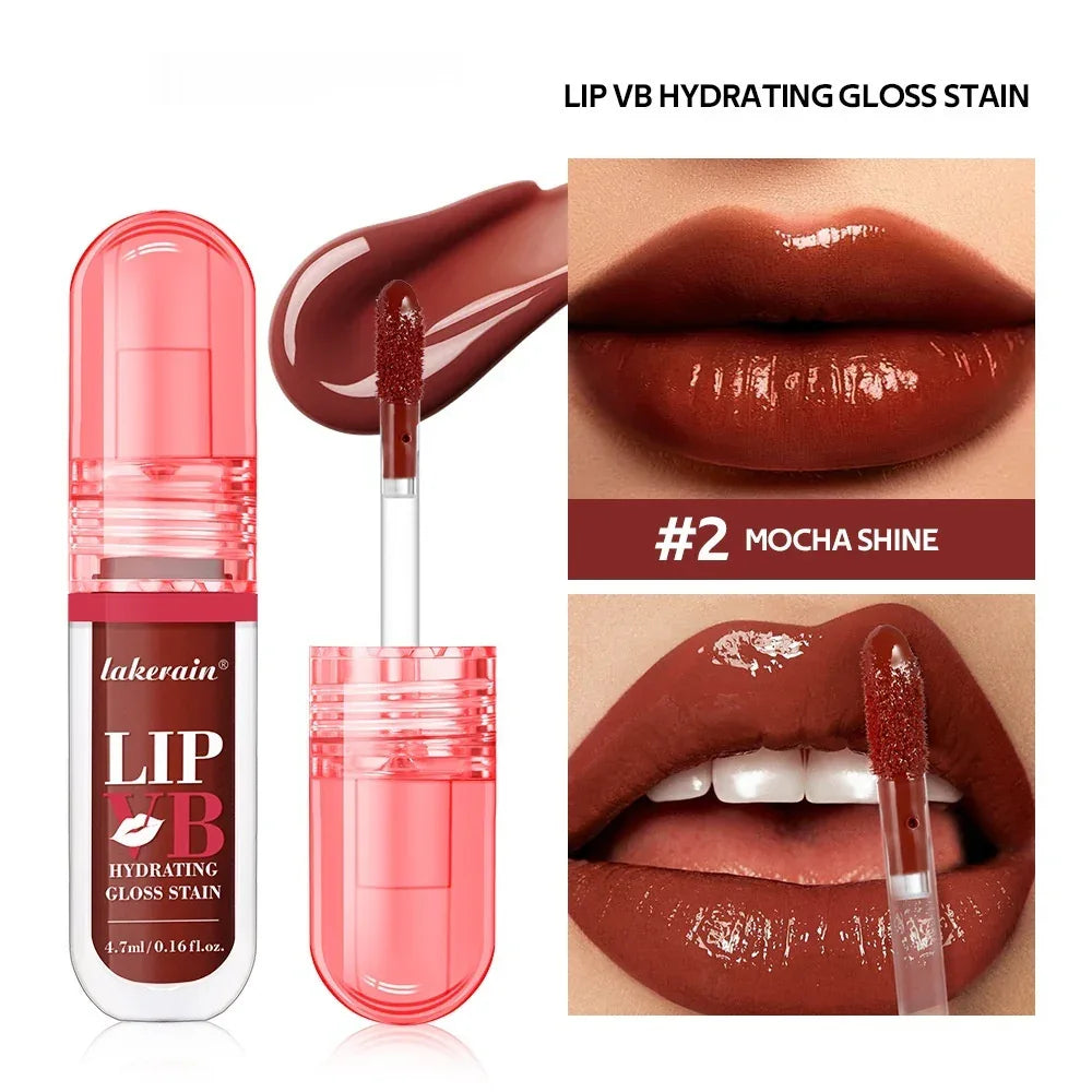 Lakerain Vitamin B Lip Gloss – Hydrating Moisturizing Lip Lacquer - ZA-Zola