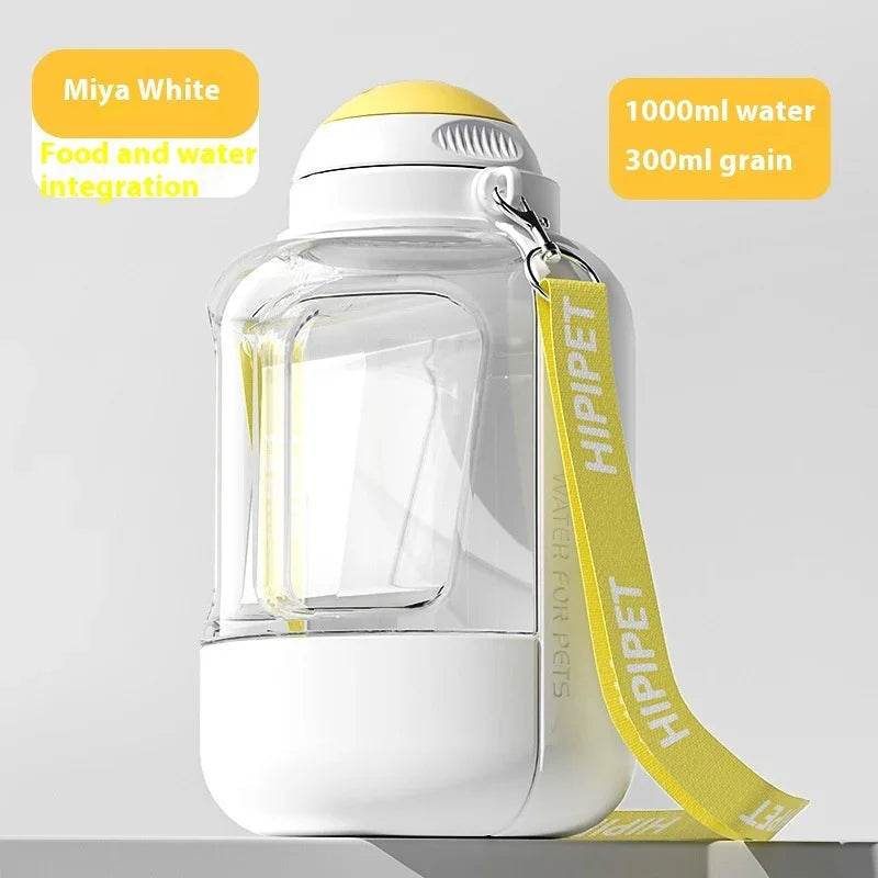 2-in-1 Dog Water & Food Bottle – Leakproof & Portable - ZA-Zola
