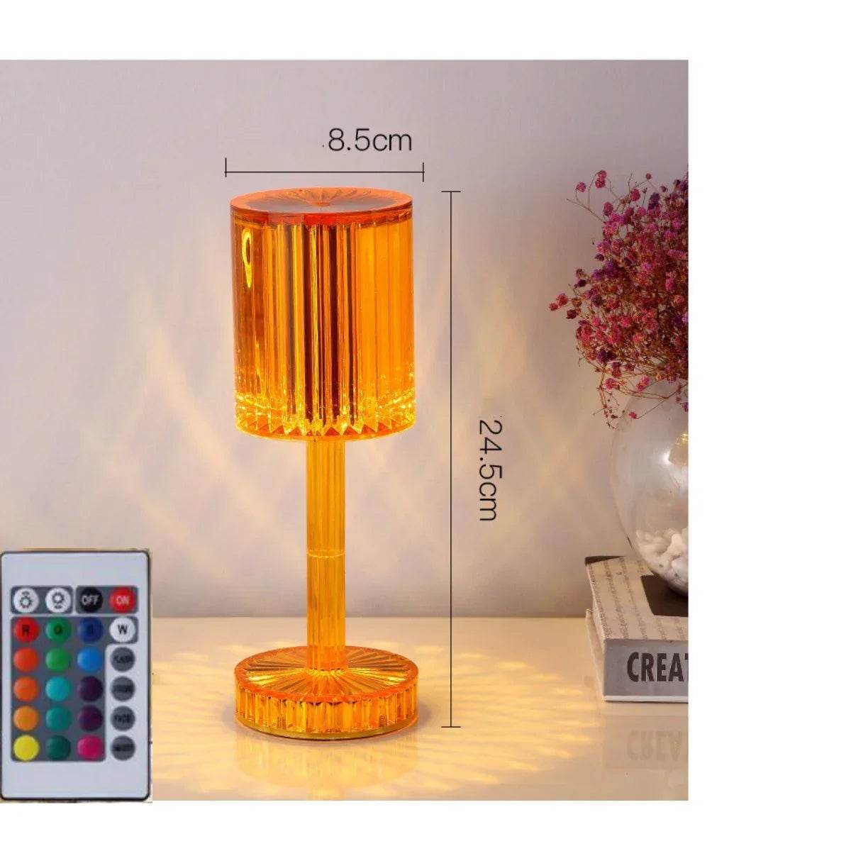 Crystal Table Lamp LED Romantic Night Light for Home Decor - ZA-Zola