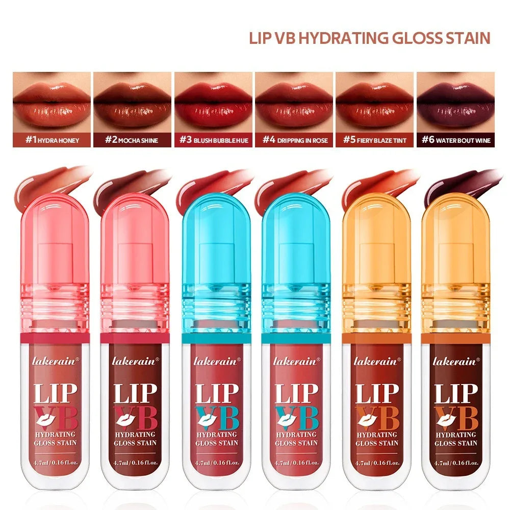 Lakerain Vitamin B Lip Gloss – Hydrating Moisturizing Lip Lacquer - ZA-Zola