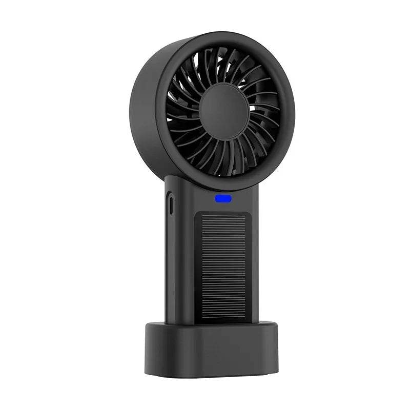 Solar USB Mini Handheld Fan - Rechargeable & Portable - ZA-Zola