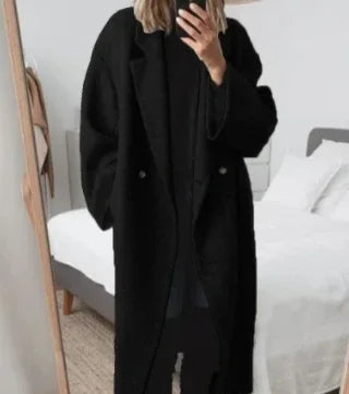 Women Woolen Trench Coat Long Thick Winter - ZA-Zola