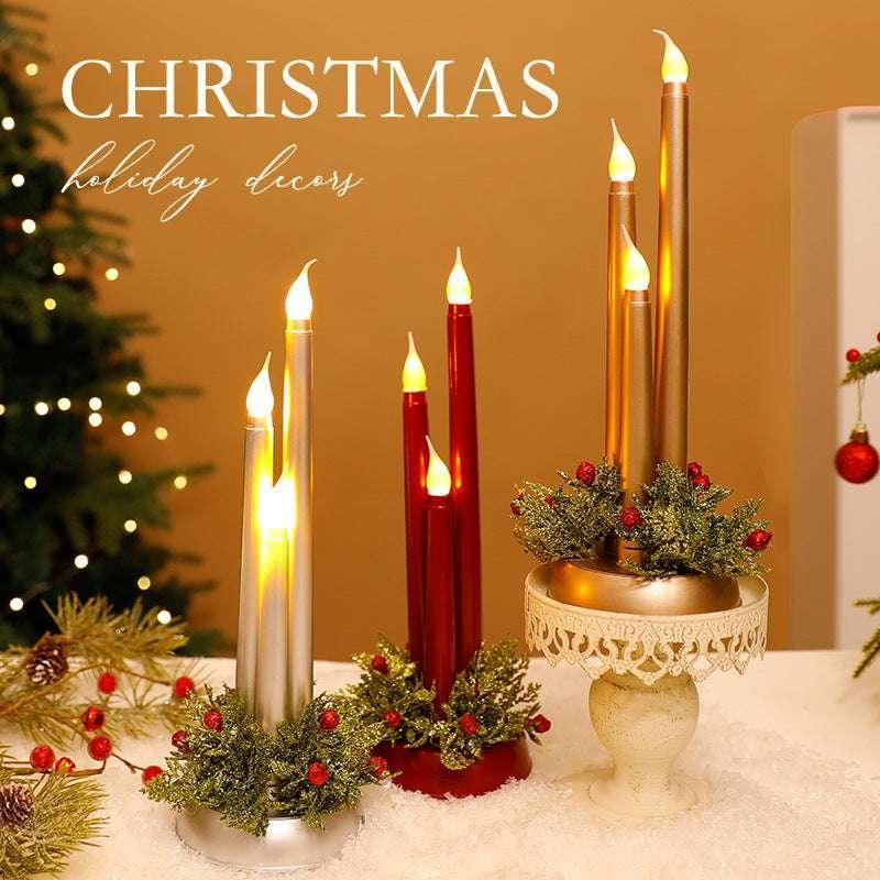 LED Electronic Candle Christmas Decoration | Holiday Flameless Light - ZA-Zola