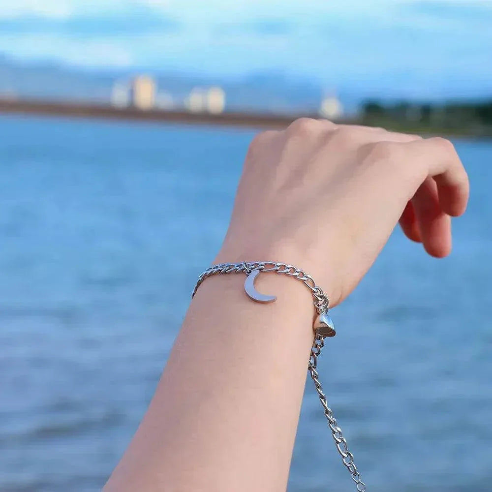 Magnetic Sun Moon Bracelets for Couples - 2Pcs - ZA-Zola