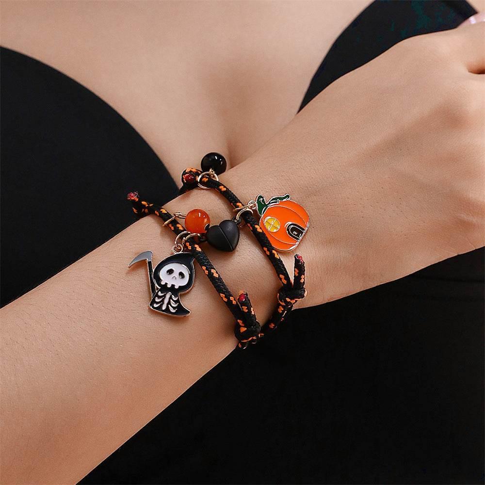 ZA-Zola Halloween Pumpkin Ghost Couple Bracelet - ZA-Zola