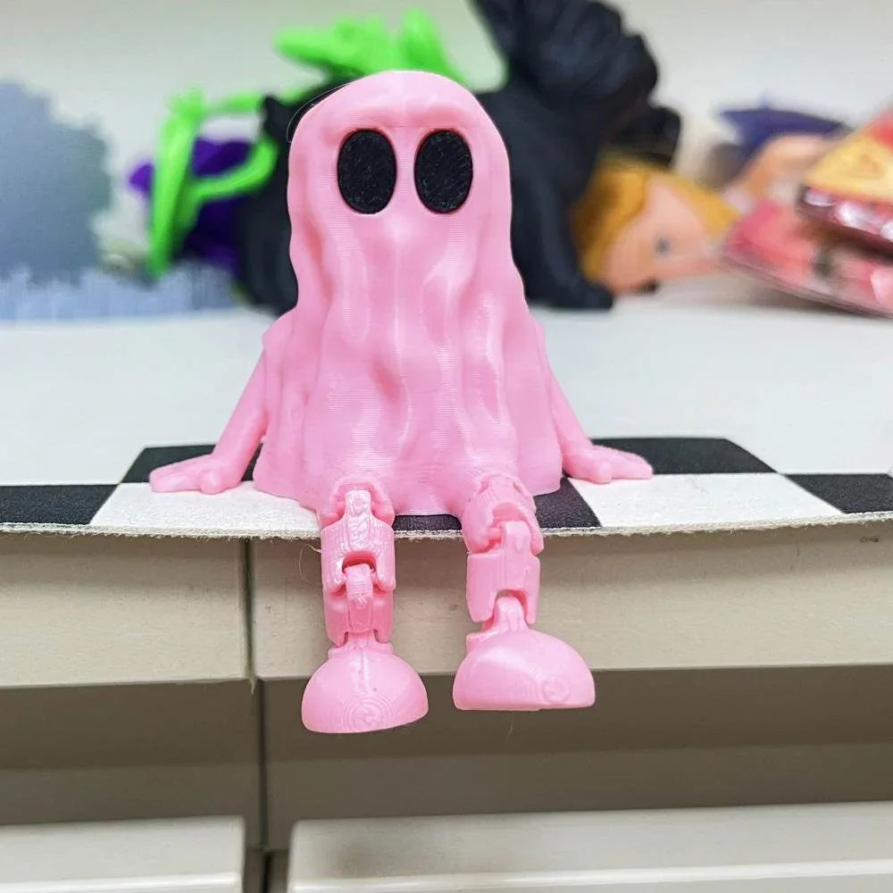 ZA-Zola 3D Printed Halloween Ghost with Movable Joints - ZA-Zola