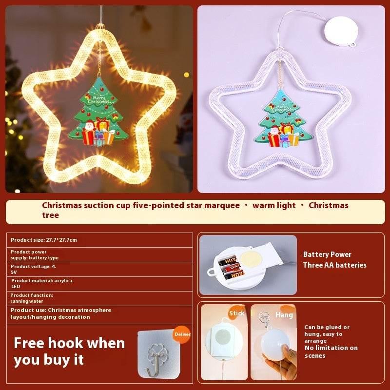Christmas Pendant Decoration LED Star Light for Window - ZA-Zola