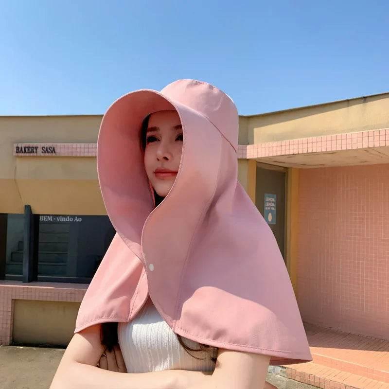 Neck & Shawl Sunscreen Hat – Summer UV Protection - ZA-Zola
