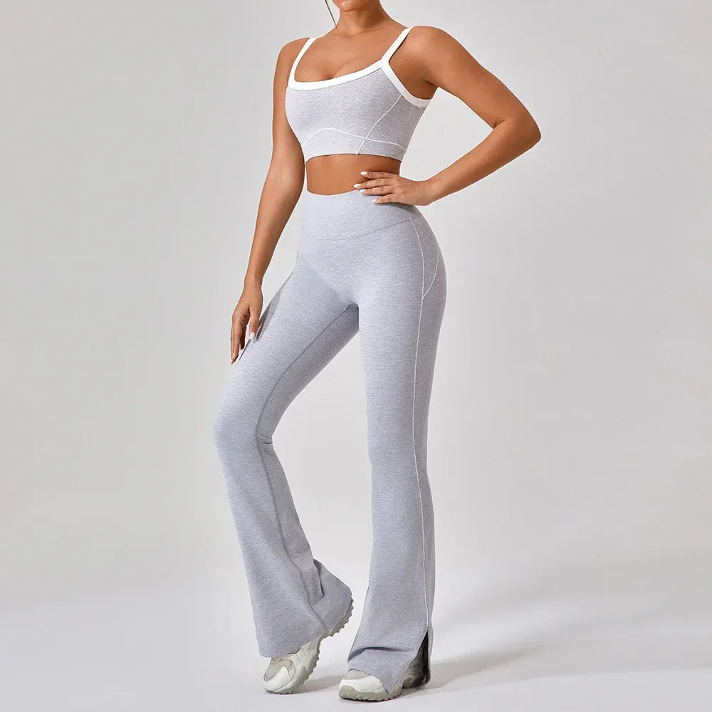 Women Yoga Fitness Set Spaghetti Strap Activewear - ZA-Zola