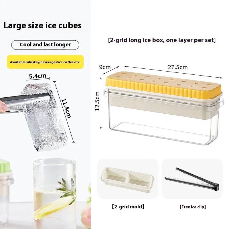 Large Gap Press Ice Cube Mold - Single to 4 Grids - ZA-Zola