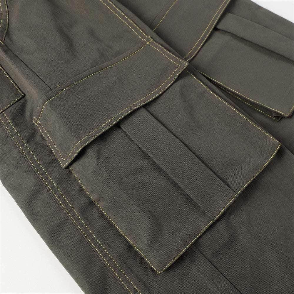 Men's Multi-pocket Loose Cotton Overalls - ZA-Zola