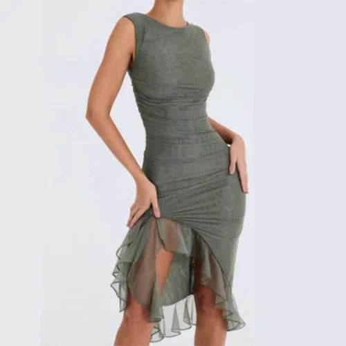 Summer Slim Skinny Sleeveless Dress – Chic Party Style - ZA-Zola