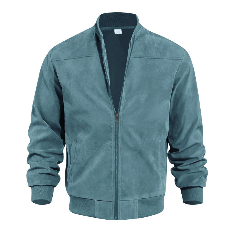 Teal jacket on a white background