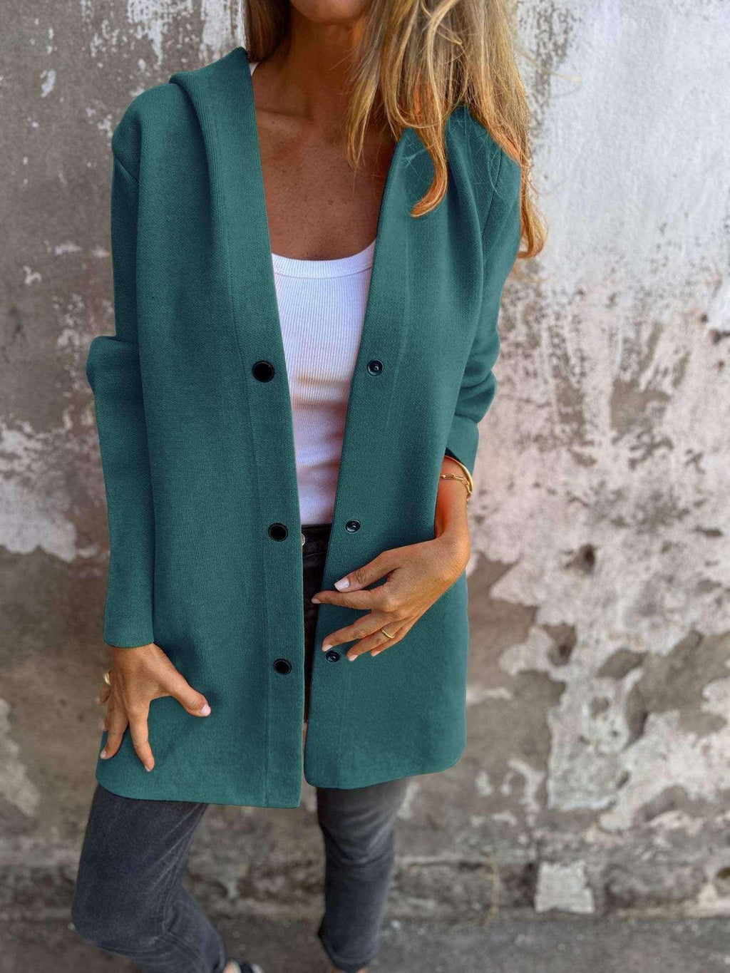 Women Hooded Cardigan Jacket – Casual Loose Fit Coat - ZA-Zola