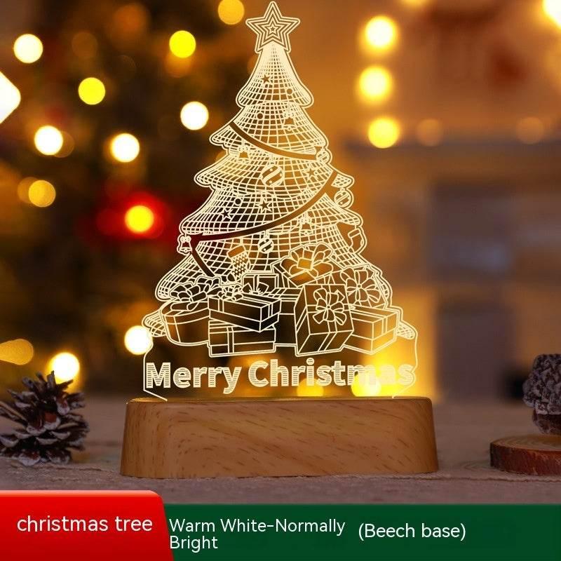 Christmas 3D LED Lamp Acrylic Night Light Kids Gift - ZA-Zola