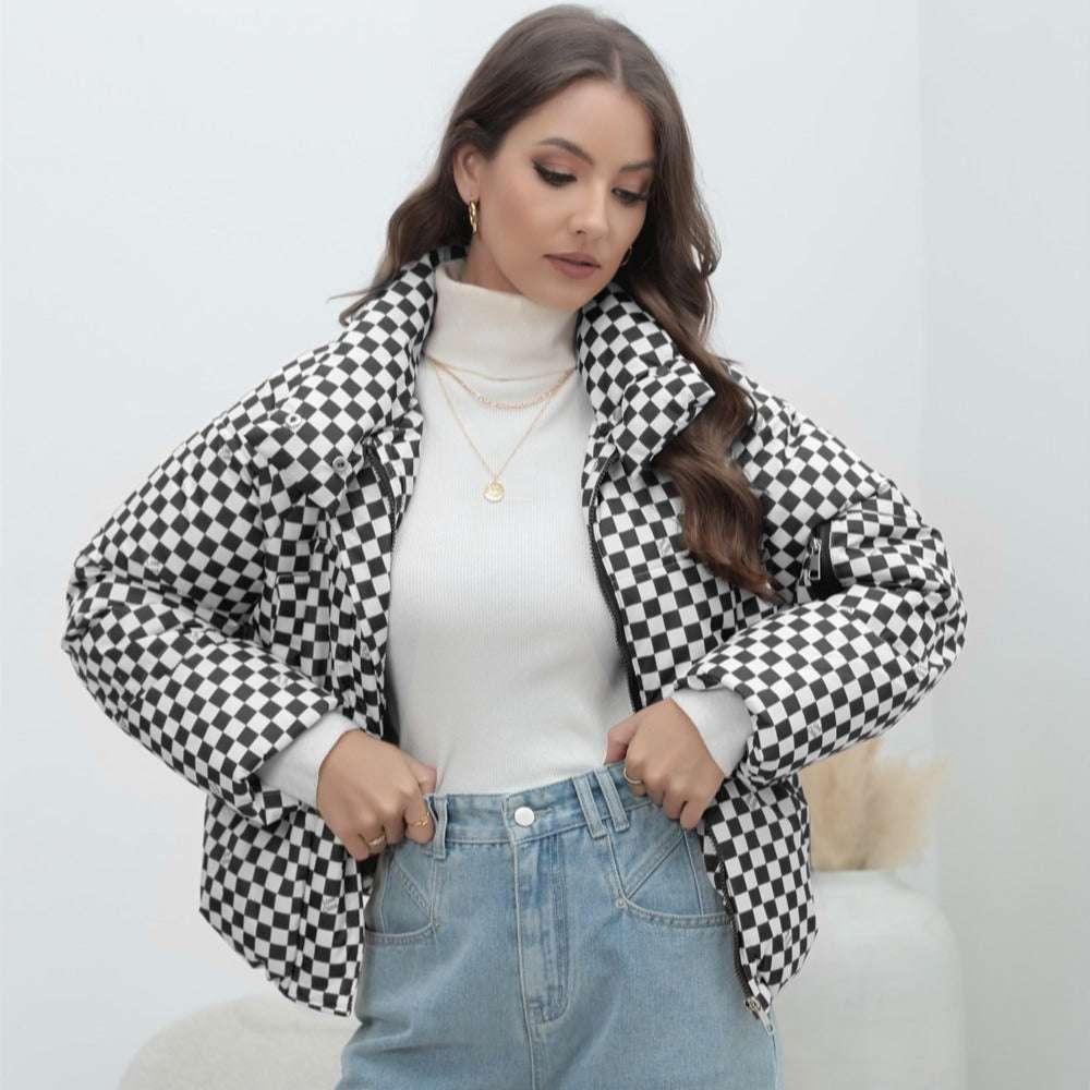 Women’s Warm Cotton Jacket – Cozy Street Style Puffer - ZA-Zola