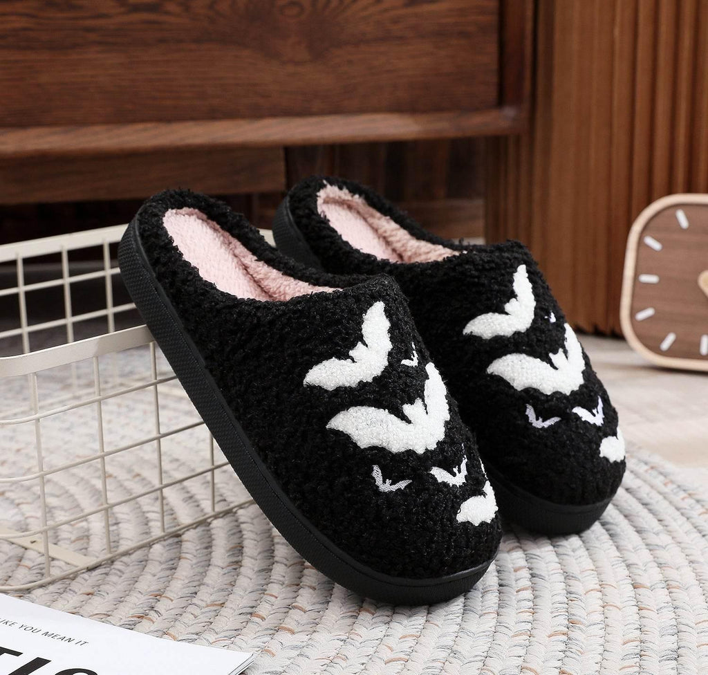 ZA-Zola Halloween Bat Plush Slippers - ZA-Zola