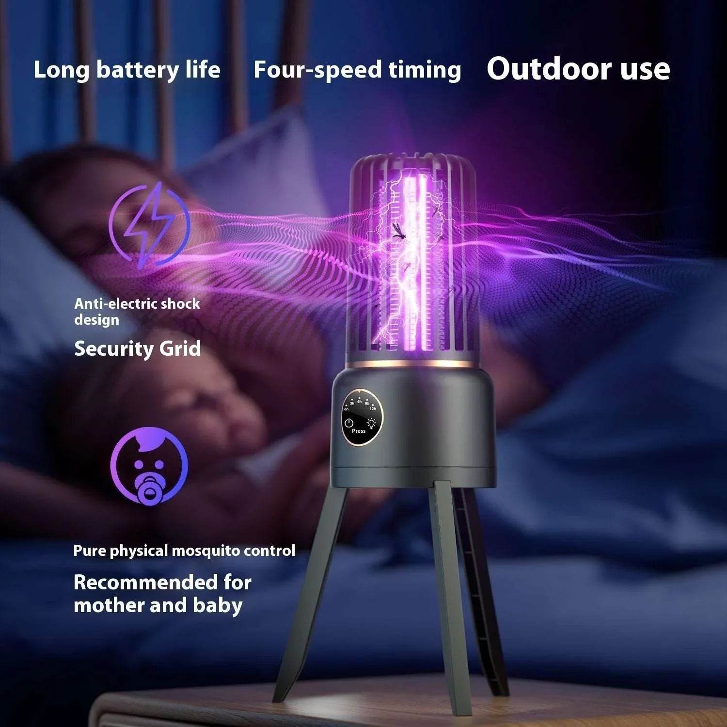Intelligent Mosquito Killer Lamp – Rechargeable, Effective - ZA-Zola
