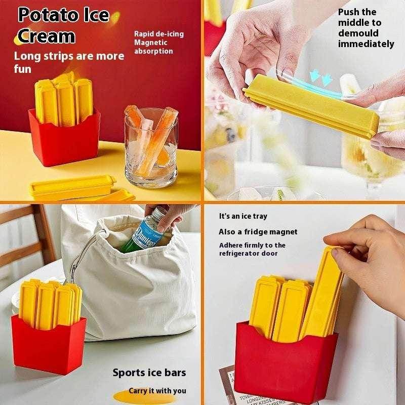 French Fries Ice Cube Mold with Magnet Set - ZA-Zola