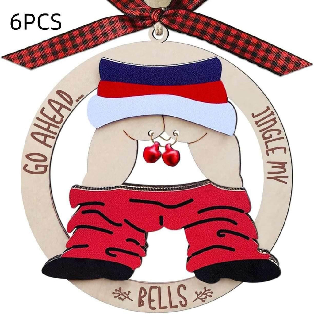 Christmas Gift Pendant Wooden Bell Hanging Decoration - ZA-Zola