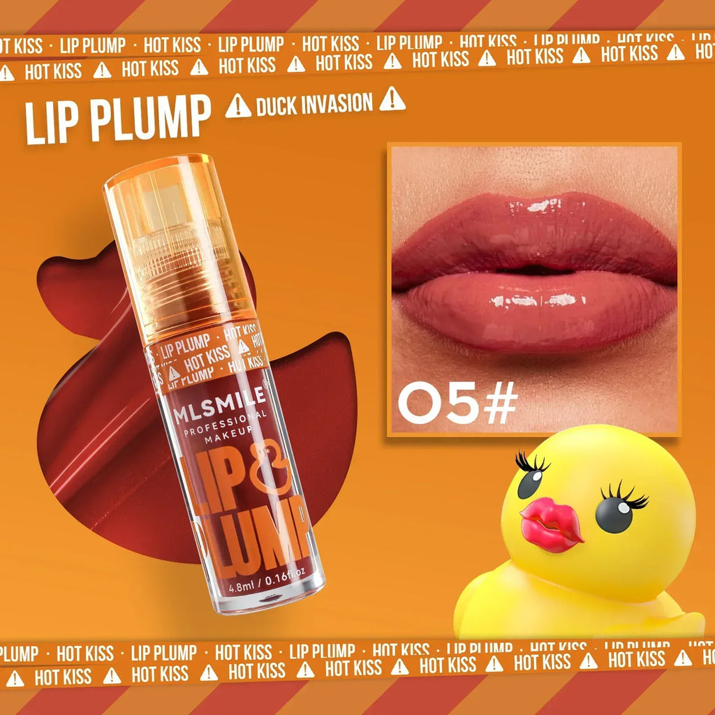 Duck Lip Gloss Mirror Lip Lacquer – Pearlescent Liquid Lipstick - ZA-Zola