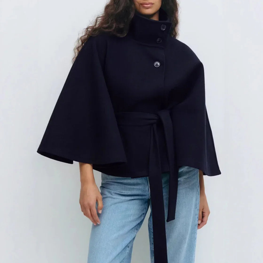 Batwing Sleeve Trench Coat Women Winter Style - ZA-Zola