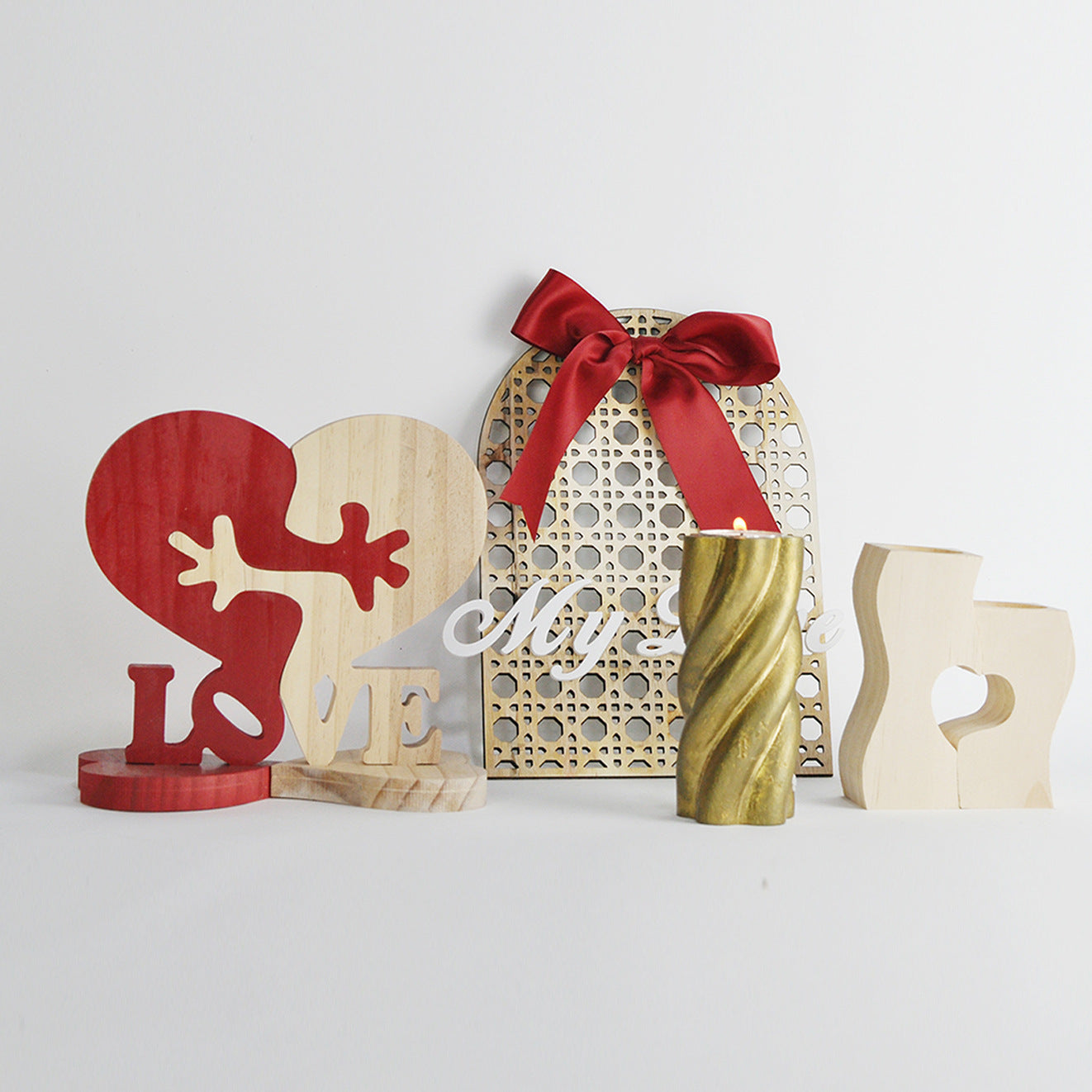 Heart Shaped Wooden Valentine Gift | Pine Love Ornament