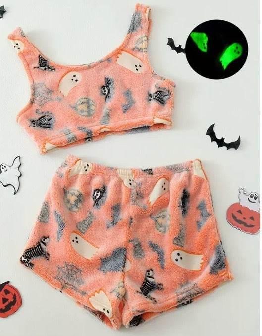 Halloween Luminous Pajamas | ZA-Zola Flannel Set - ZA-Zola