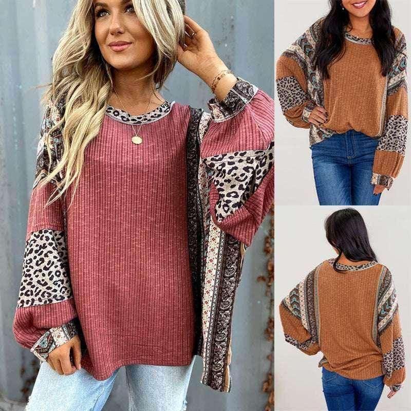 Striped Round Neck Pullover – Casual & Comfy - ZA-Zola