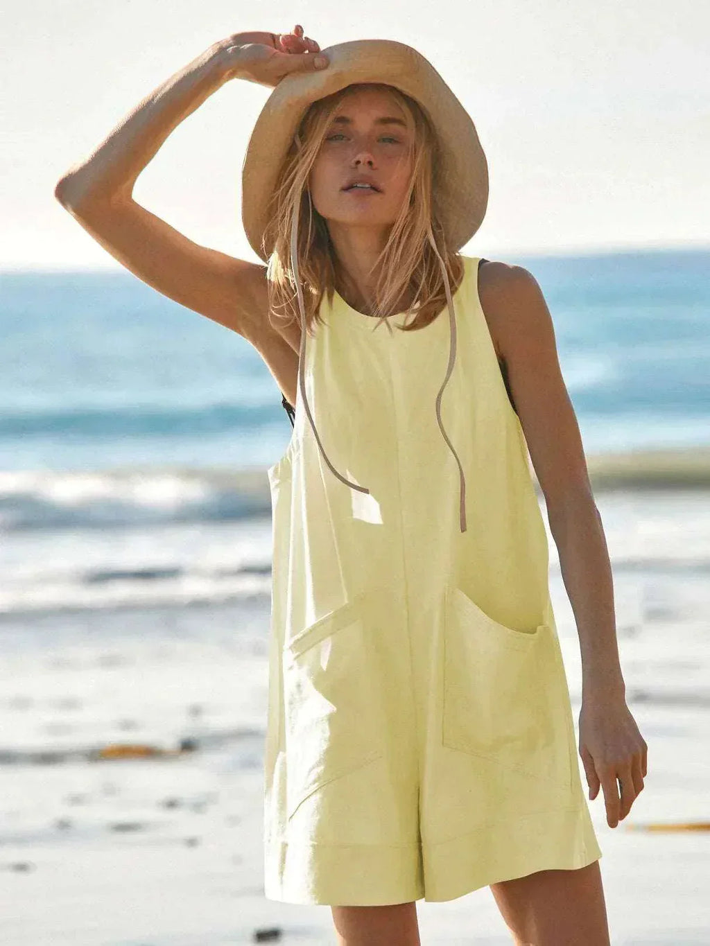 Women’s Cotton Sleeveless Summer Jumpsuit - ZA-Zola