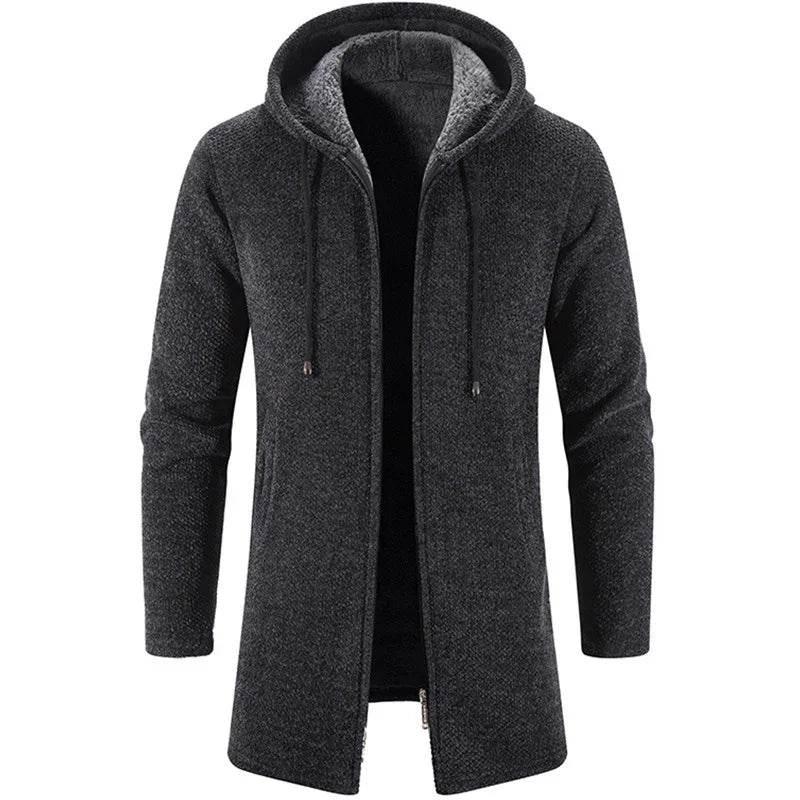 Men's Plus Fleece Cardigan - Trendy & Comfortable - ZA-Zola