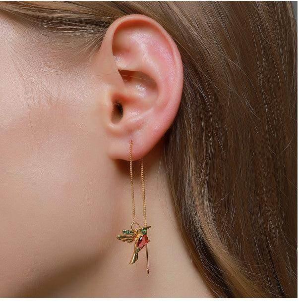 Vintage Bird Earrings – Elegant Animal-Inspired Glam - ZA-Zola