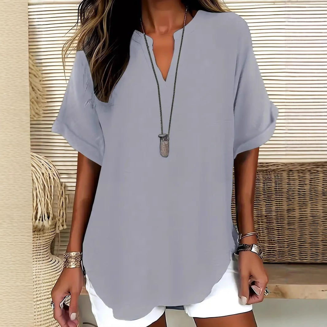Ice Silk Batwing Summer Casual Shirt | Women Loose
