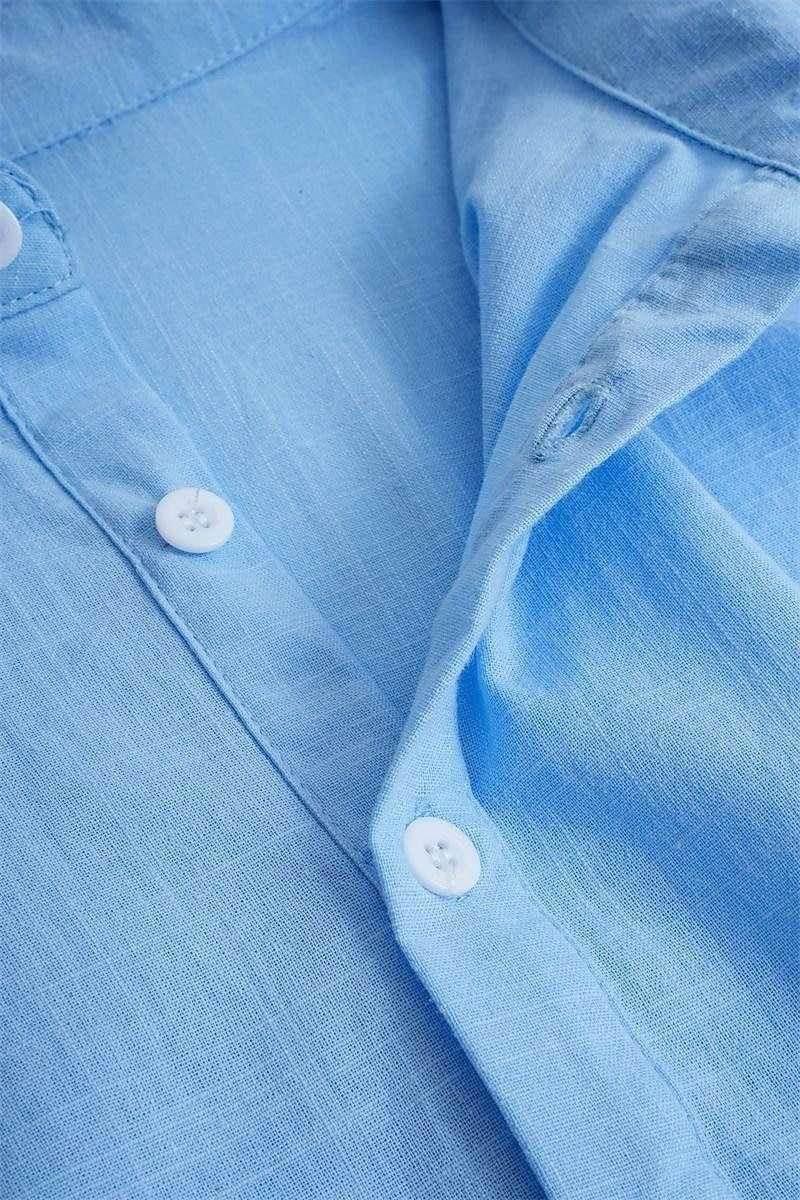 Men’s Solid Polo Collar Shirt – Casual & Stylish, Buy Now! - ZA-Zola