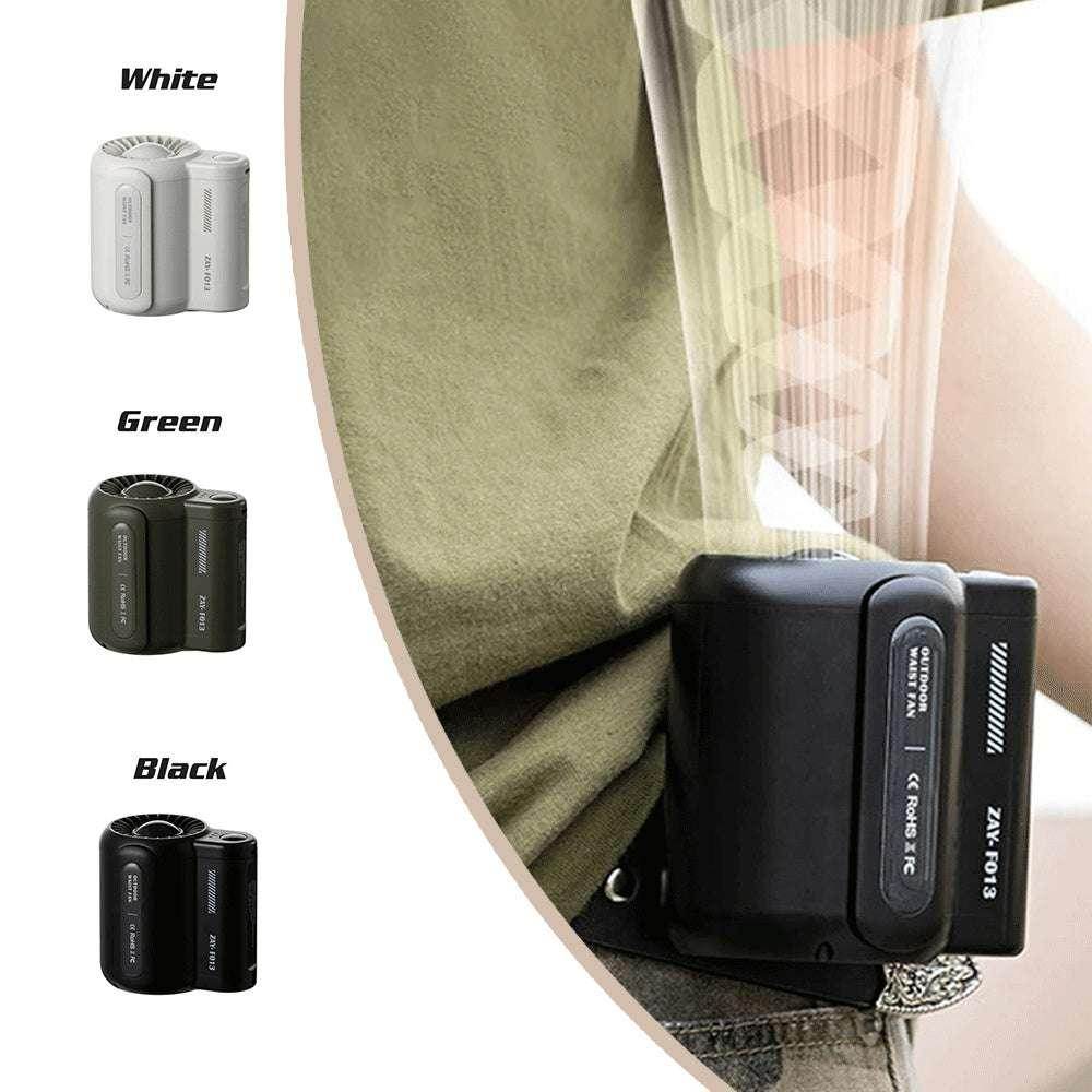 Portable USB Waist Fan for Outdoor Sports & Work - ZA-Zola