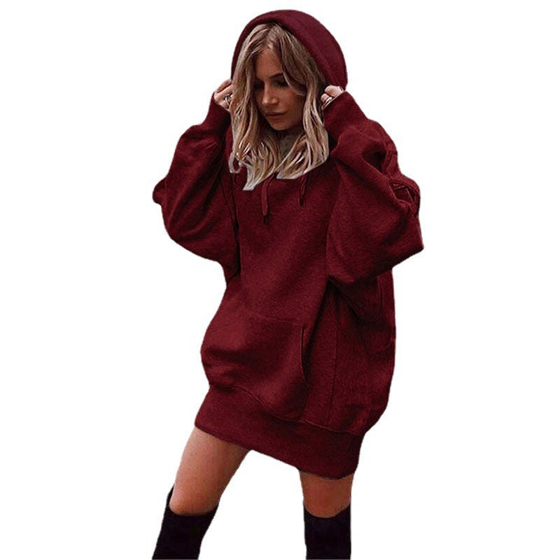 Women’s Pullover Hooded Fleece Sweater | Loose Fit