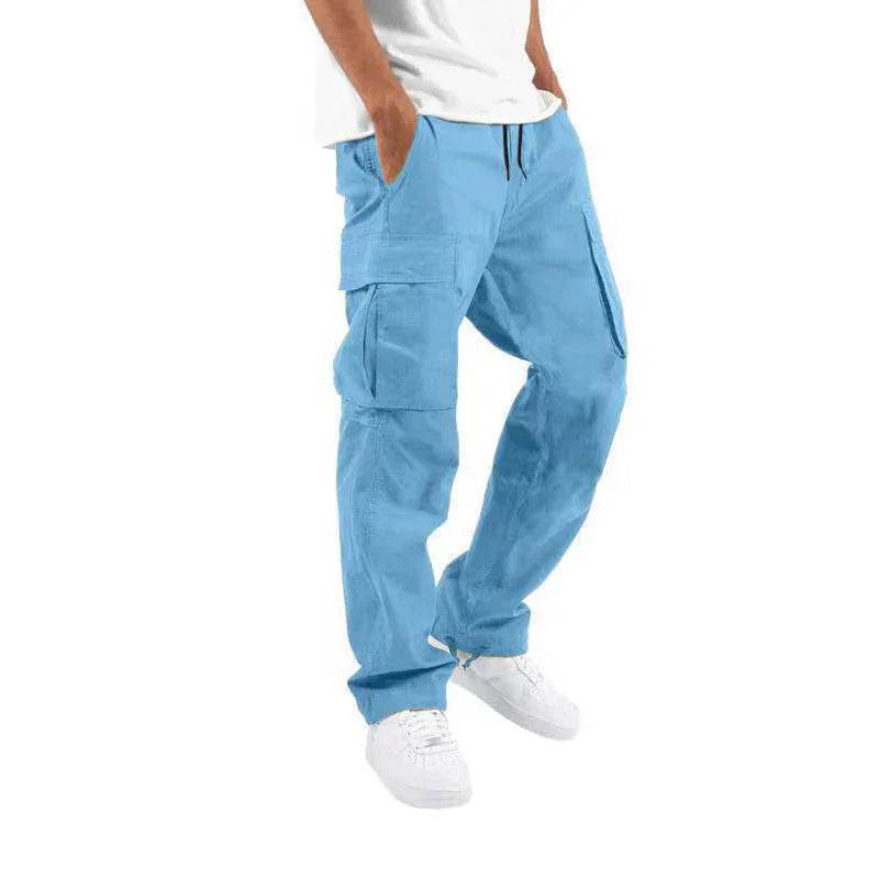 Men's Workwear Drawstring Multi-Pocket Pants - ZA-Zola