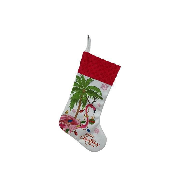 Flamingo Christmas Stockings Holiday Decoration Pendant - ZA-Zola
