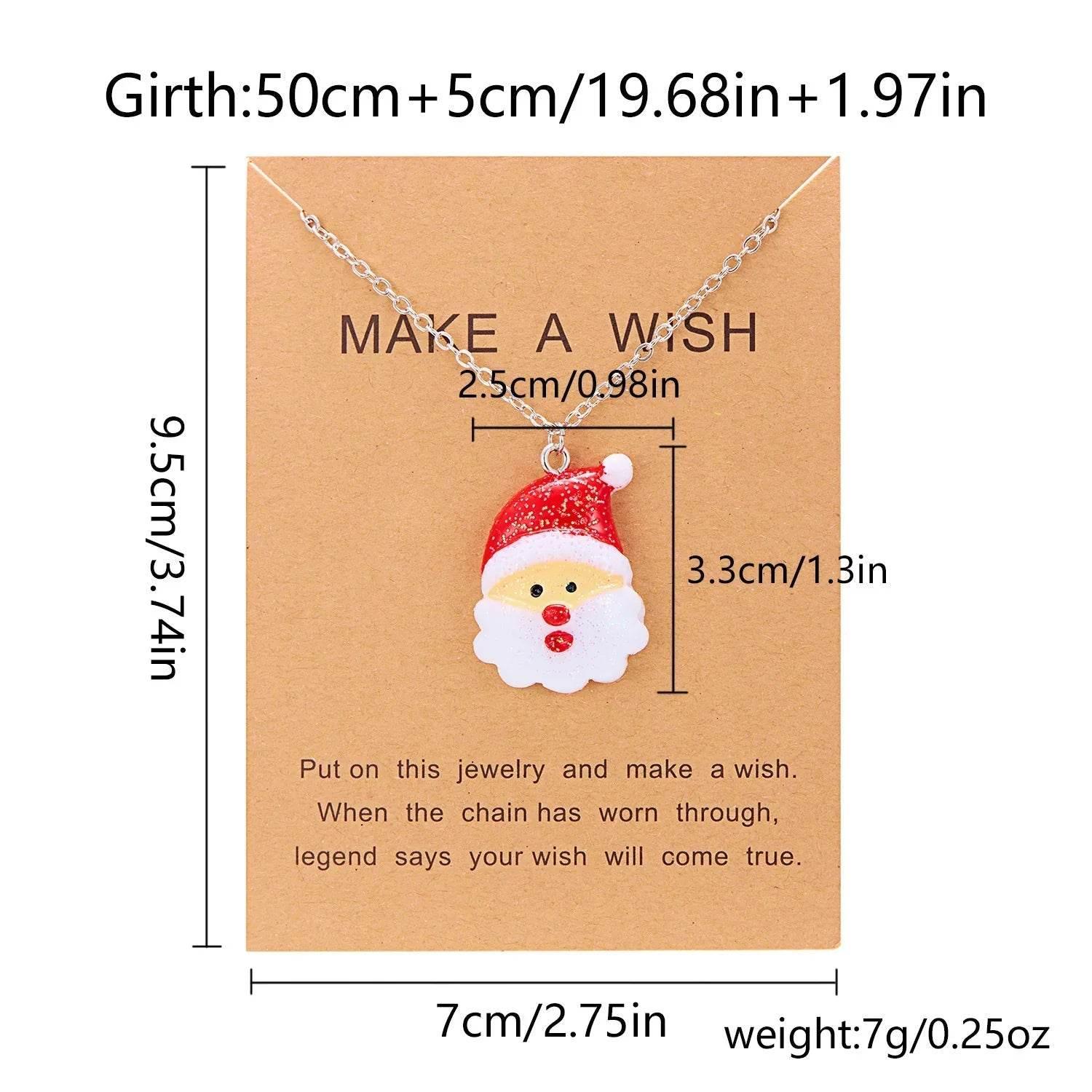 Shop Cute Cartoon Christmas Necklace – Festive Charm - ZA-Zola