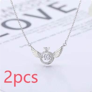 Elegant Angel Wings Necklace – Light Luxury Style - ZA-Zola