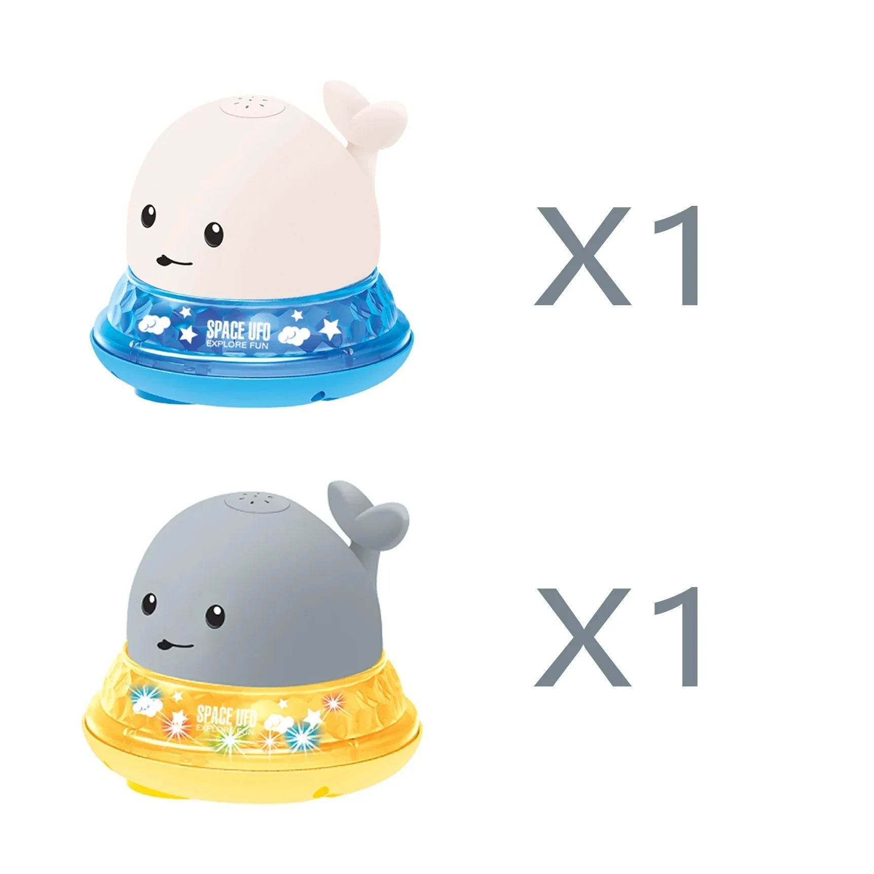 Electric Whale Bath Toy with Light & Water Spray - ZA-Zola