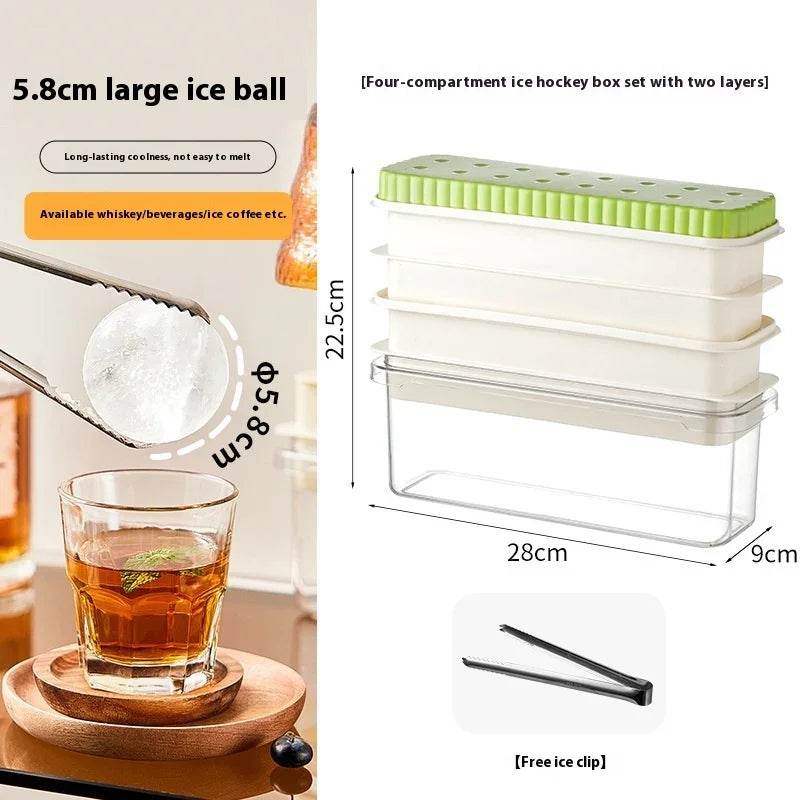 Round Ice Cube Press Tray - Quick Release Molds - ZA-Zola