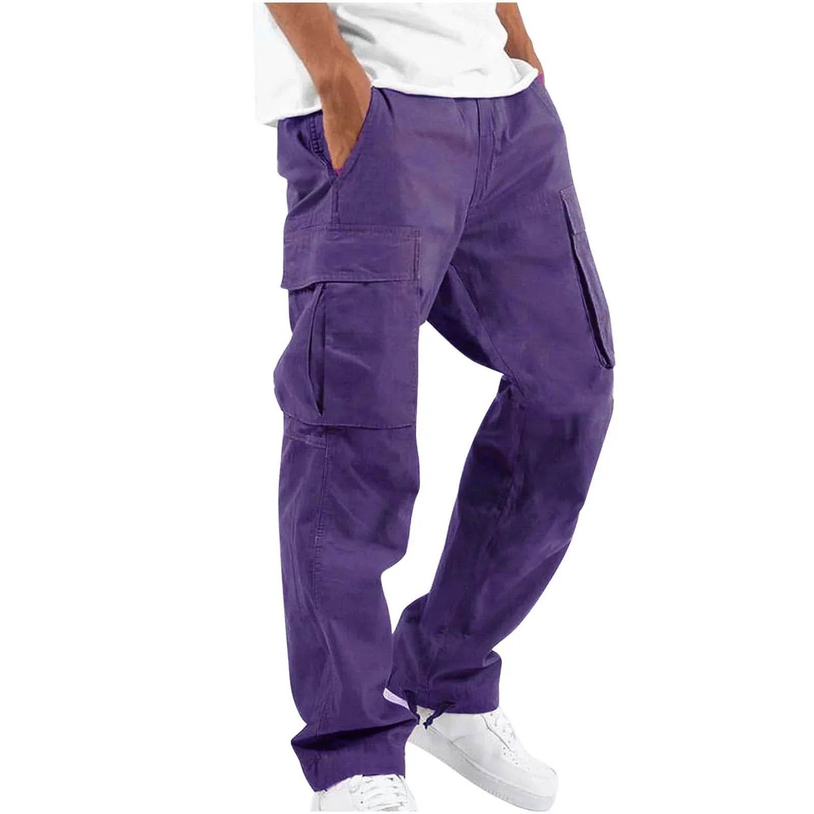 Men's Workwear Drawstring Multi-Pocket Pants - ZA-Zola