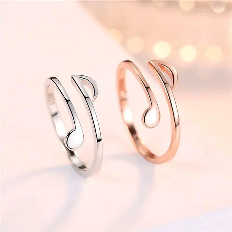 Luxury Adjustable Music Ring – Copper Wedding Band - ZA-Zola