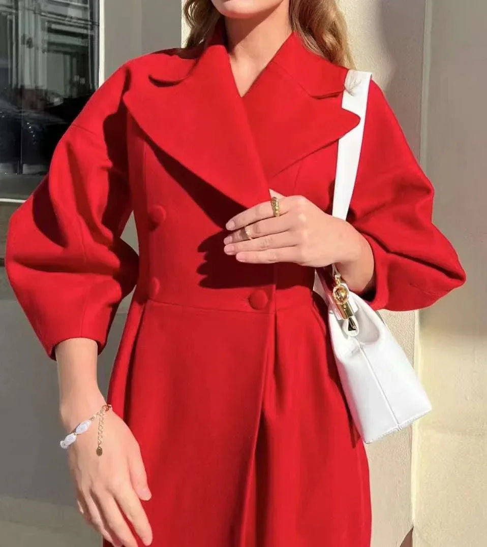 Vintage Court Jacket with Lantern Sleeves & Large Lapel - ZA-Zola
