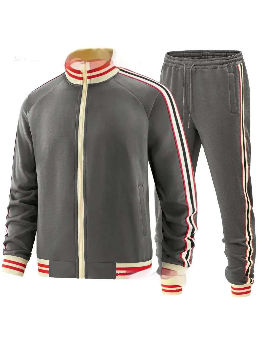 Men’s Casual Sports Suit – Fleece Lined Two-Piece Set - ZA-Zola